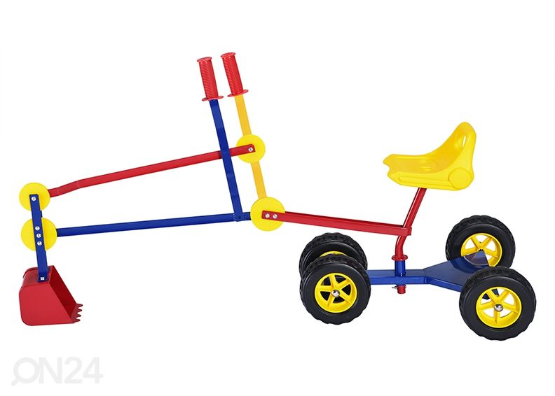 Экскаватор с колесами для песочницы увеличить