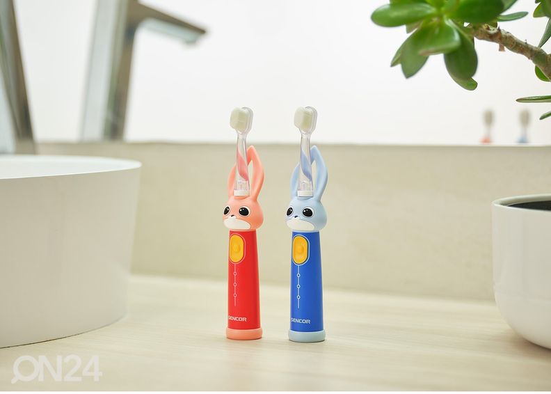 Электрическая зубная щетка для детей Sencor SOC0911RS, красная увеличить