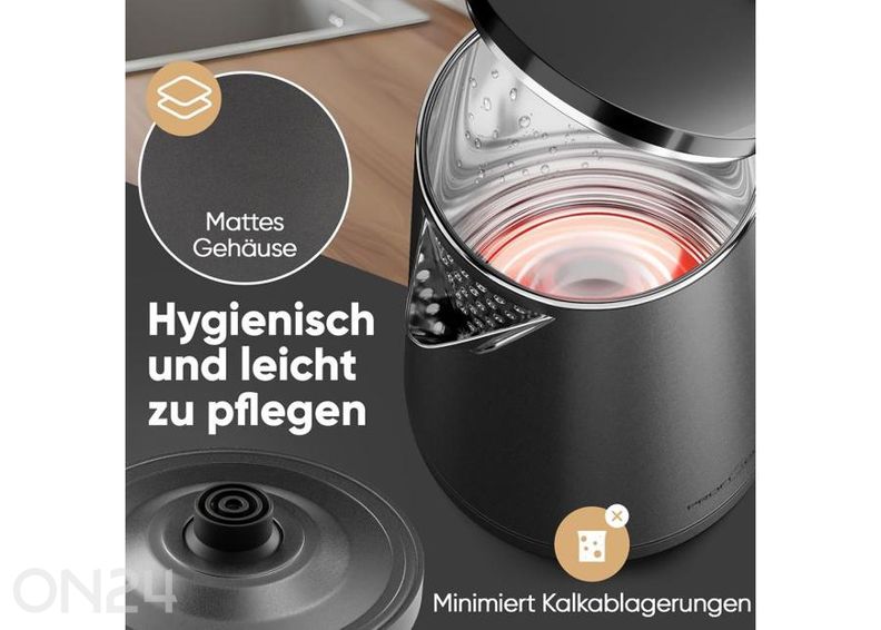 Электрический чайник ProfiCook 1,5 л PCWK1290, графитовый увеличить
