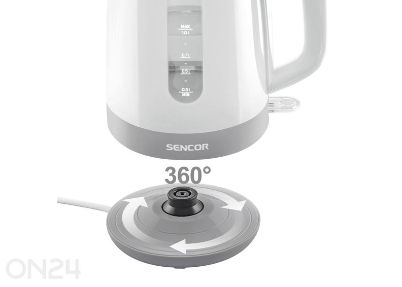Электрический чайник Sencor 1 л SWK1020WH, белый увеличить