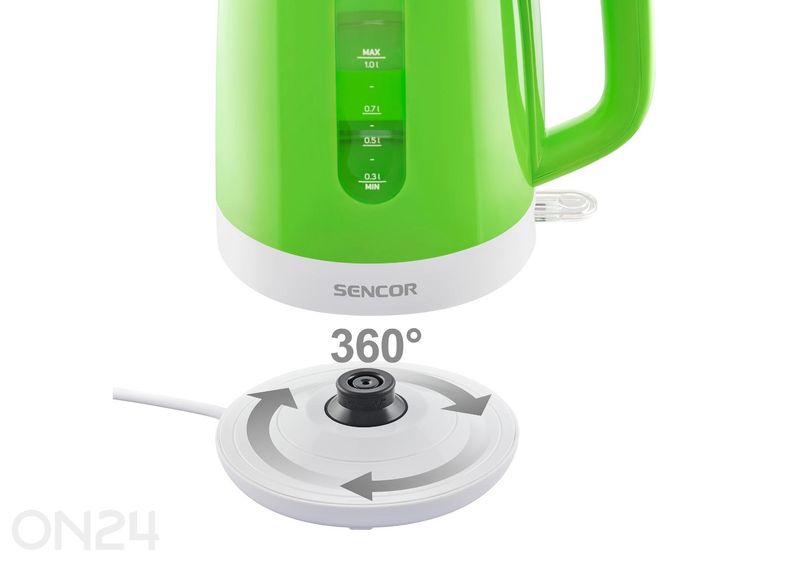 Электрический чайник Sencor 1 л SWK1021GR, зелёный увеличить