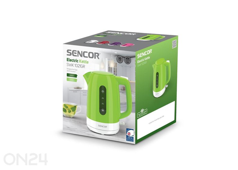 Электрический чайник Sencor 1 л SWK1021GR, зелёный увеличить