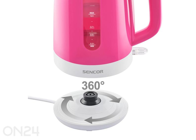 Электрический чайник Sencor 1 L SWK1028RS, розовый увеличить