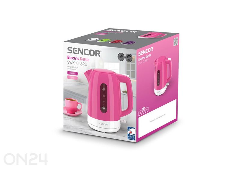 Электрический чайник Sencor 1 L SWK1028RS, розовый увеличить