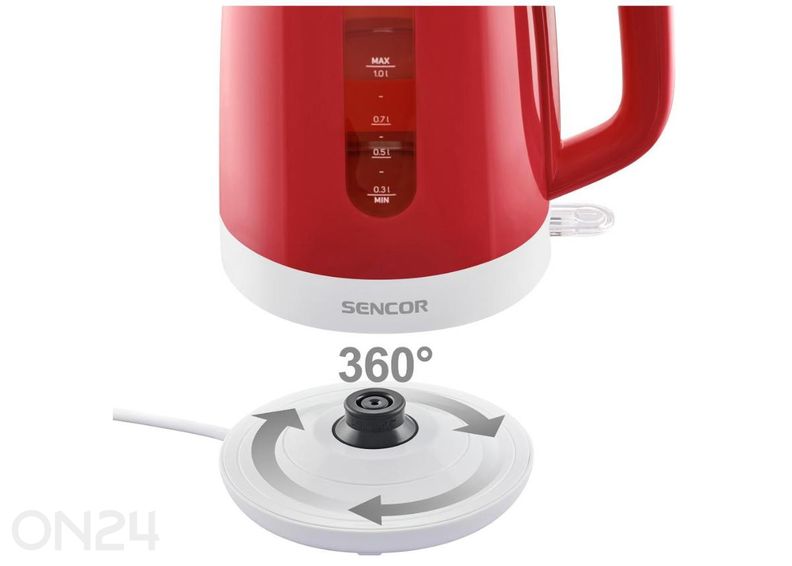 Электрический чайник Sencor SWK1024RD, 1 л, красный увеличить