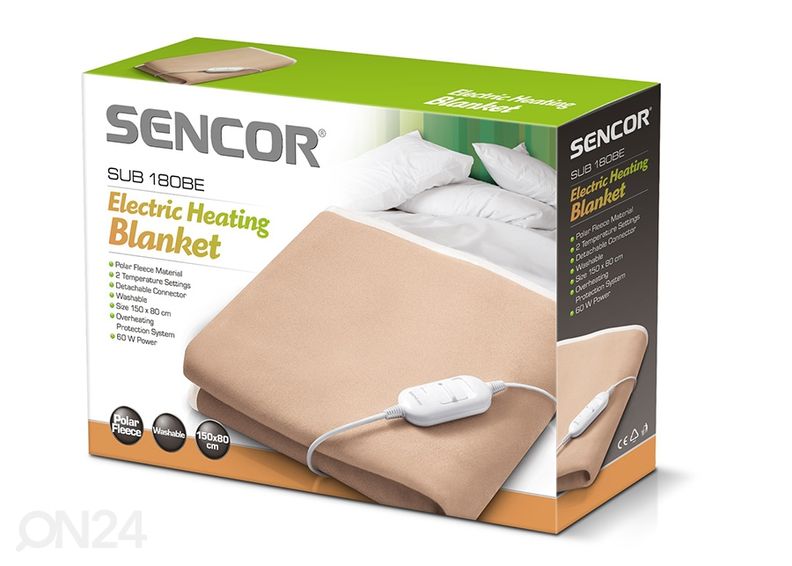 Электрическое одеяло с подогревом Sencor 150x80 cм SUB181BE увеличить