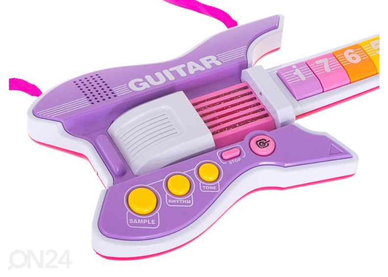 Электрогитара и микрофон увеличить