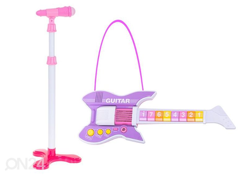 Электрогитара и микрофон увеличить