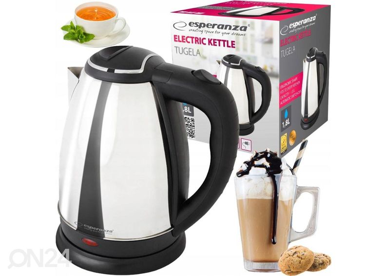 Электрочайник Esperanza EKK104S серебристый увеличить