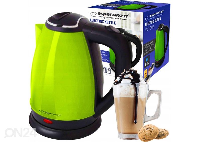 Электрочайник Esperanza EKK113G, зеленый увеличить