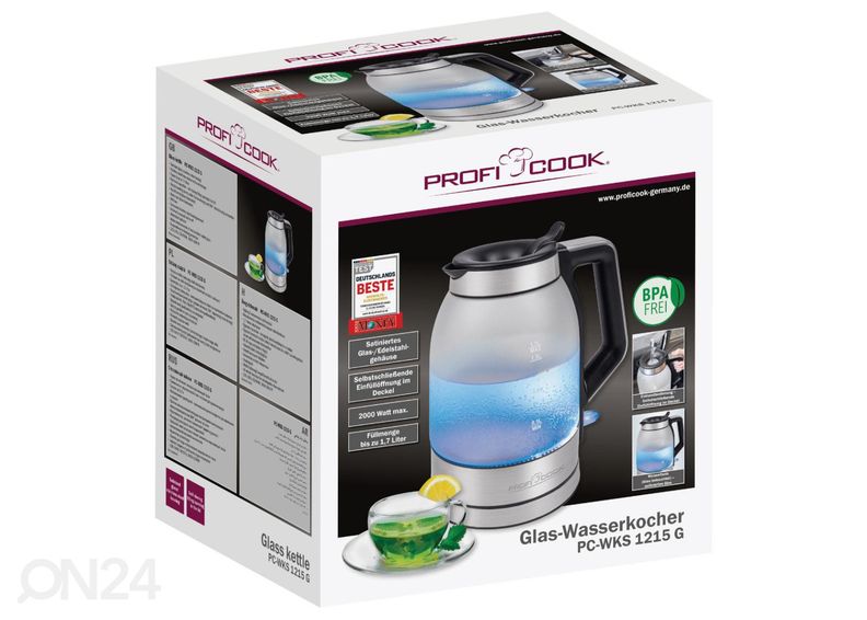 Электрочайник ProfiCook PCWKS1215G увеличить