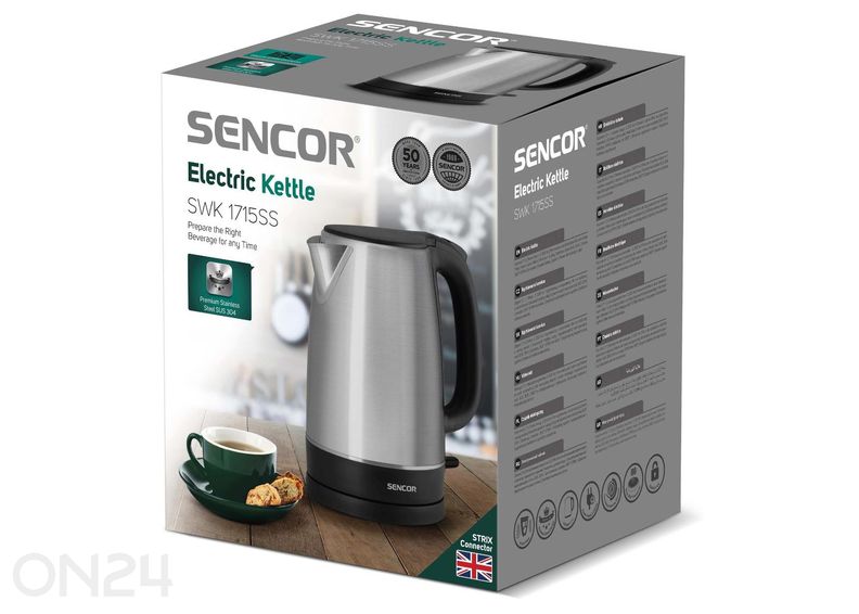 Электрочайник Sencor 1,7 л SWK1715SS увеличить