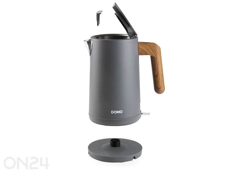 Эмалированный чайник Domo 1,7 л, антрацитовый увеличить