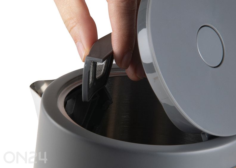 Эмалированный чайник Domo 1,7 л, антрацитовый увеличить