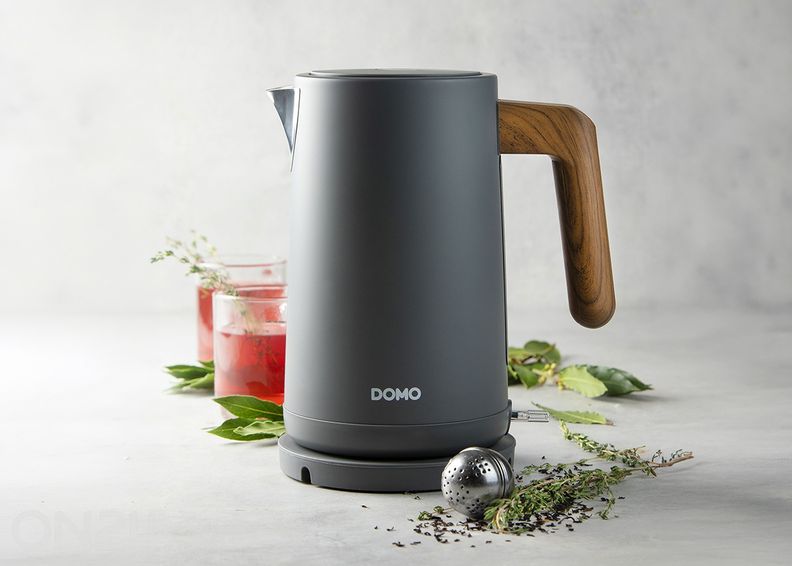 Эмалированный чайник Domo 1,7 л, антрацитовый увеличить