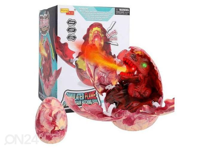 Яйцо динозавра дышет огнем увеличить