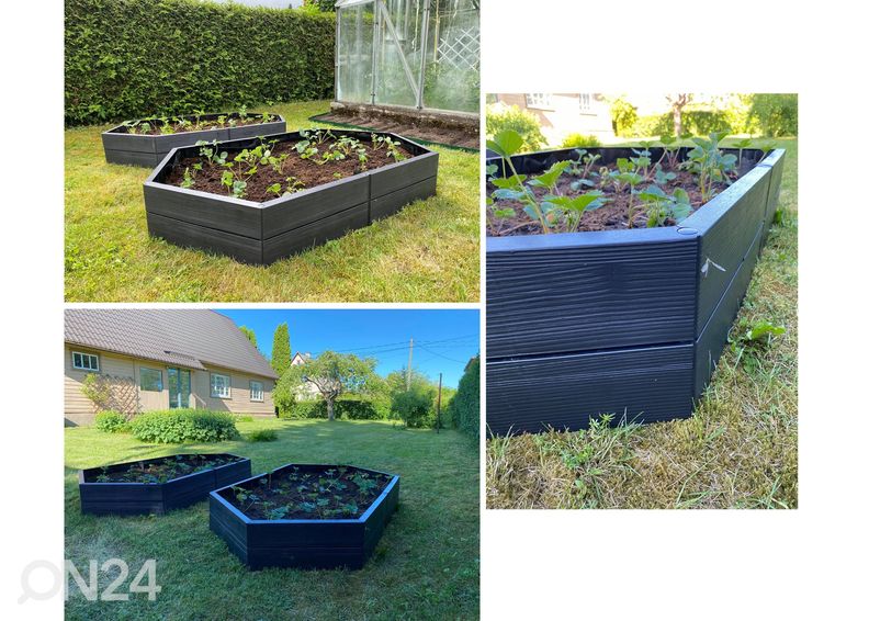 Ящик для грядки Ergo 55 см, текстура дерева увеличить