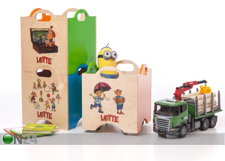 Ящик для игрушек на колёсах Lotte увеличить