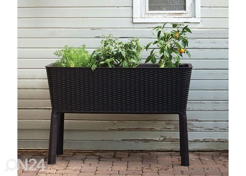 Ящик для растений Keter Easy Grow 114x49x76 см, антрацит увеличить