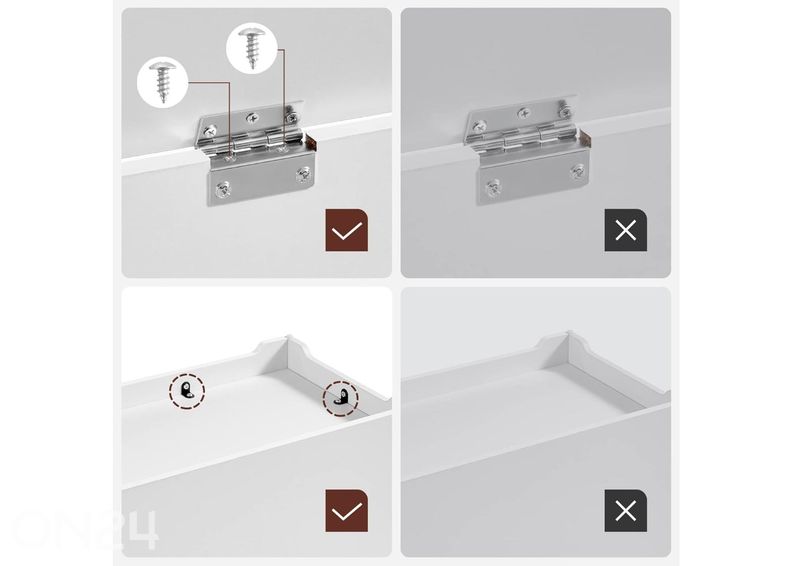 Ящик для хранения 100x40 см, белый увеличить