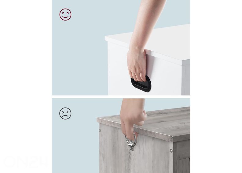 Ящик для хранения 80x40 см, белый увеличить