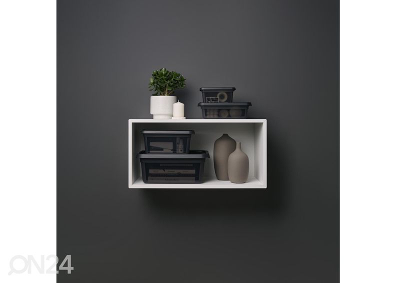 Ящик для хранения BaseStore 3 л, 19x28xh9 см серый увеличить