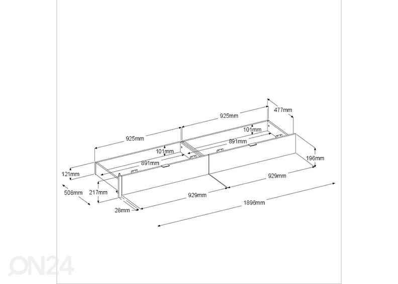 Ящик кроватный Bridge увеличить