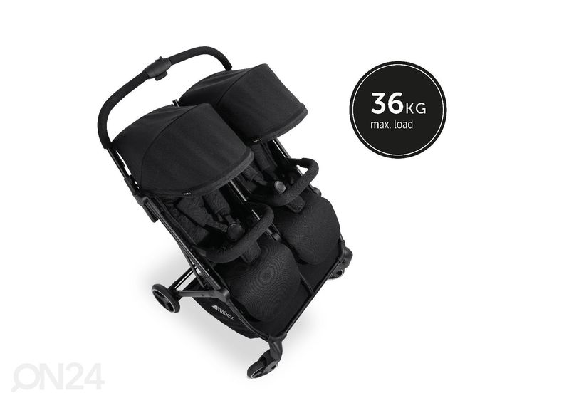 2-местная прогулочная коляска Hauck Comfort Swift X Duo чёрный увеличить