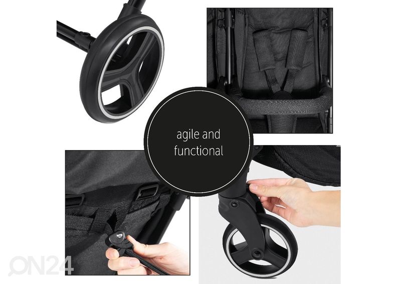 2-местная прогулочная коляска Hauck Comfort Swift X Duo чёрный увеличить