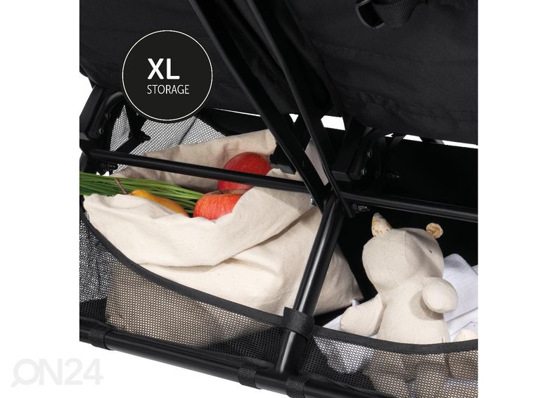 2-местная прогулочная коляска Hauck Comfort Swift X Duo чёрный увеличить