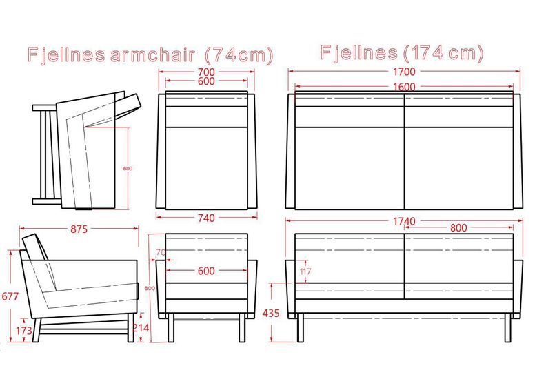 2-местный диван Fjellness увеличить