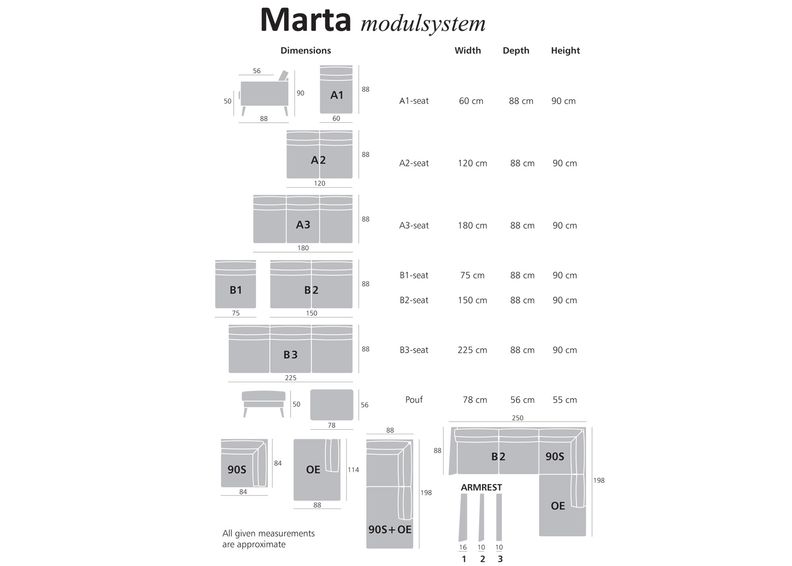 2-местный диван Marta увеличить