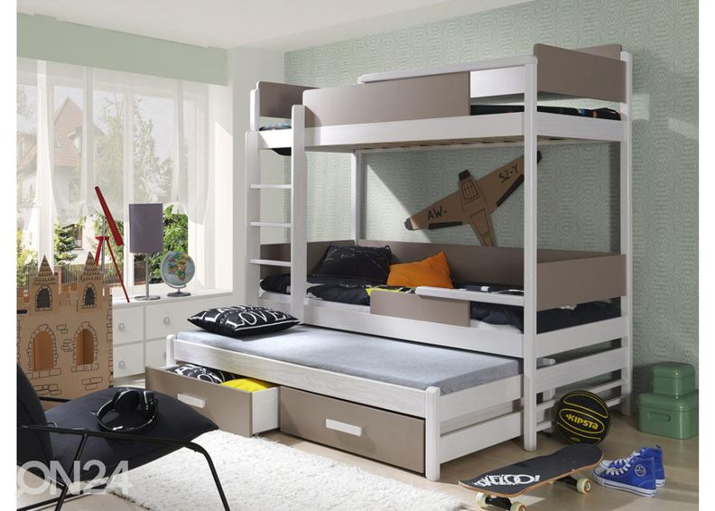 3-местная двухъярусная кровать 90x200 cm увеличить