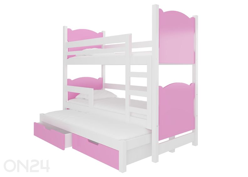 3-местная двухъярусная кровать Lena 75x180 cm увеличить