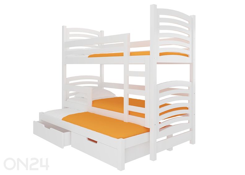 3-местная двухъярусная кровать Lena I 75x180 cm увеличить