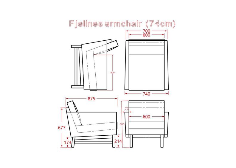 3-местный диван Fjellness увеличить