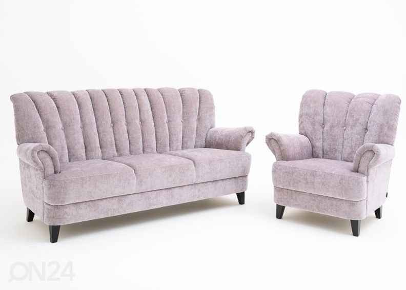 3-местный диван Lisa, прямой увеличить