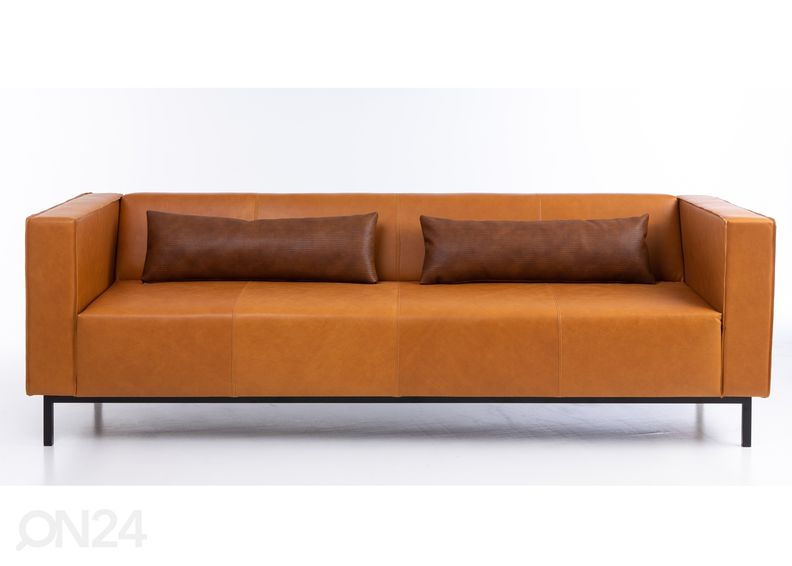 3-местный кожаный диван Office + подушки увеличить