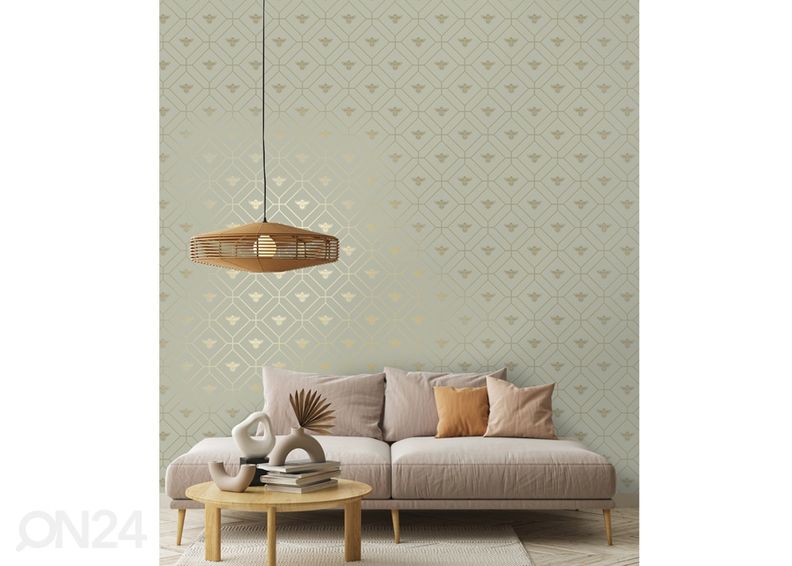 Chevron Brush Marks Honeycomb Bee увеличить