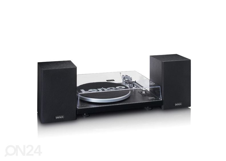 Hi-Fi виниловый проигрыватель с внешними динамиками Lenco LS500BK, черный увеличить