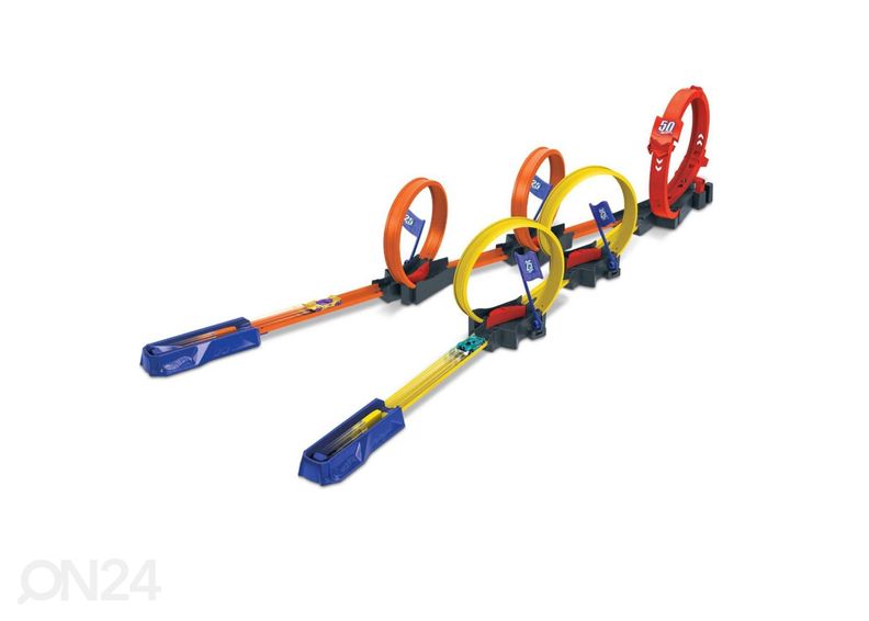 Hot Wheels® гоночная трасса с несколькими мёртвыми петлями увеличить