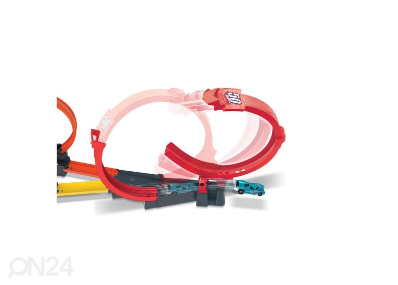 Hot Wheels® гоночная трасса с несколькими мёртвыми петлями увеличить