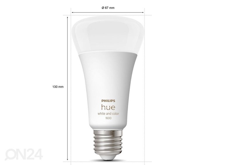 Hue White and Color ambiance лампочка E27 13.5 W 1600lm A67 увеличить