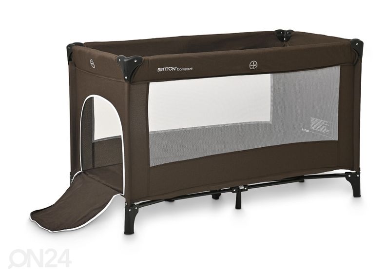 Kровать-манеж Britton Compact, темно-коричневый увеличить