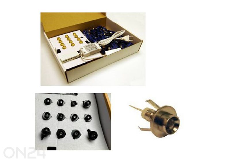 LED лампочки для освещения сауны 12 x 0,2 Вт, черный увеличить