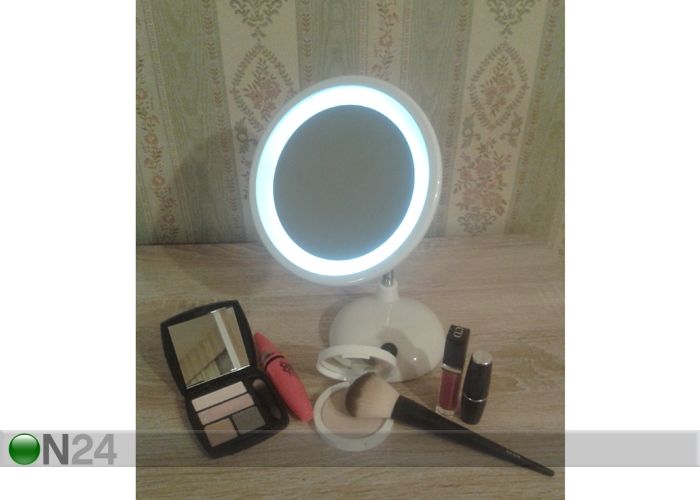 LED настольное зеркало увеличить