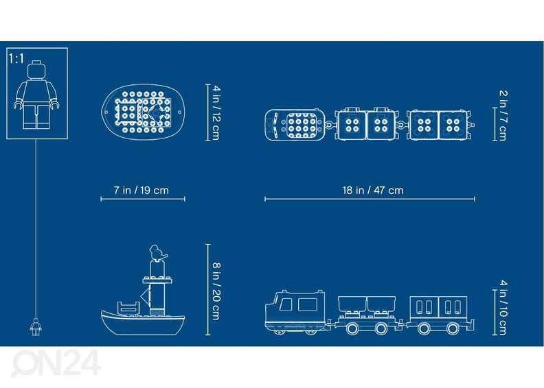 LEGO DUPLO Грузовой поезд увеличить