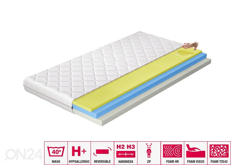Memory foam матрас Simona 180x200 cm увеличить