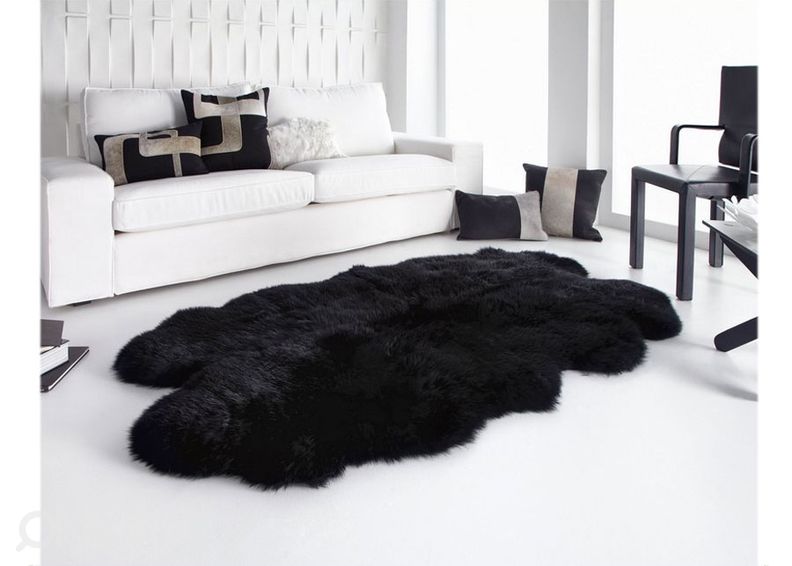 MERINO black QUATRO ± 90x180, натуральная овчина увеличить