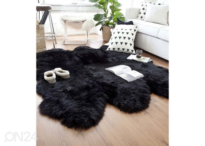 MERINO black SEXTO ± 130x180, натуральная овчина увеличить